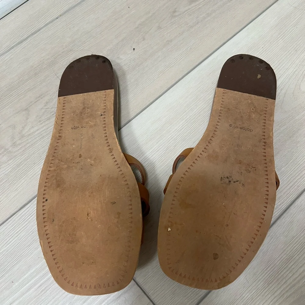 Dolce Vita Tan Size 8 Cait Slides - Picture 8 of 9